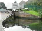 Camp Hill Locks showing Lock 53, The Grand Union Canal in The Midlands, England.