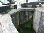Camp Hill Lock Flight lockgates for Lock 54 - Grand Union Canal, England.