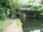 Pipebridge and Bridge 84 over The Grand Union Canal in England.