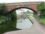 Railway Bridge at Camp Hill - Grand Union Canal, England.