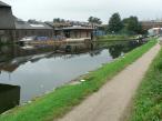 Warehouse canal siding near Small Heath - Grand Union Canal in England.