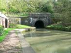The northern entrance to Blisworth Tunnel, Grand Union Canal in England.