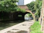 Camden Road Bridge, Regents Canal, London.