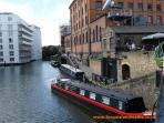 View from around Dingwalls Wharf, London, England.