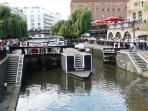 Lock Gates at Hampstead Road Locks 1, Regent's Canal.