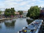 View from around Hawley Lock, Regent's Canal.