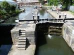 Kentish Town Lock 3, Regents Canal, London, England.