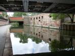 Railway Bridge 6 and Bridge 7, Regent's Canal, London.
