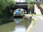 Royal College Street Bridge, Regents Canal, London.